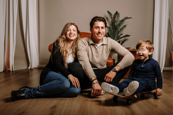 Chiara e Stefano durante i ritratti brevi, mini shooting per la festa della mamma a Mantova